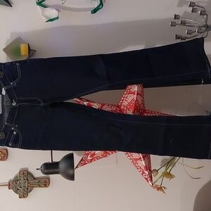 NWOT y2k Anchor Blue boot cut dark wash jeans